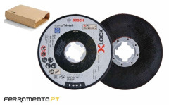 Disco de Rebarbar Expert Metal X-LOCK 115 x 6MM 5Un Bosch 260925C122