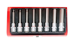 Jogo 11 chaves 1/2” com bit hexagonal 4-19mm 60mm Kroftools 6099