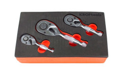 Kit mini roquetes 1/4”, 3/8”,1/2” 3 peças Kroftools 8557