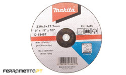 Disco de Rebarbar 230X6X22,23 Makita D-18487