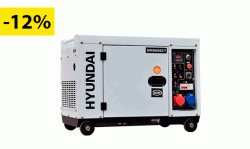 Gerador Diesel Silencioso 7,5 kVA Hyundai DHY8600SE-T ( Outlet ) 