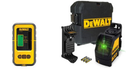Kit Nível Laser Verde DW088CG + Recetor DE0892G DeWalt CPROF471