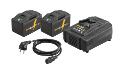 Kit Power-Pack 22V Carregador 100–240V +  2 Baterias Li-Ion 21,6V Rems 571594R220
