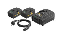 Kit Power-Pack 22V Carregador 100–240V +  2 Baterias Li-Ion 21,6V 5.0AH Rems 571593R220