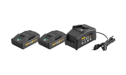 Kit Power-Pack 22V Carregador 100–240V +  2 Baterias Li-Ion 21,6V 2.5AH Rems 571590R220